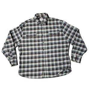 Jachs Plaid Flannel Shirt Mens Size 2XL Shacket Jacket Button Front Lumberjack O